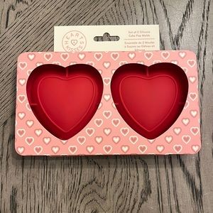 Valentine’s Day Heart shaped cake pop molds bakeware new xoxo bake red love